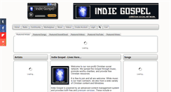 Desktop Screenshot of indiegospel.net