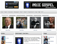 Tablet Screenshot of indiegospel.net